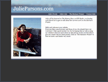 Tablet Screenshot of julieparsons.com